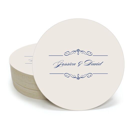 Bellissimo Scrolled Round Coasters
